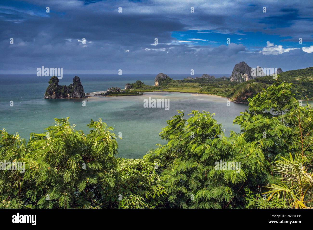 Paysage côtiers de l'Est de la nouvelle Calédonie Stock Photo