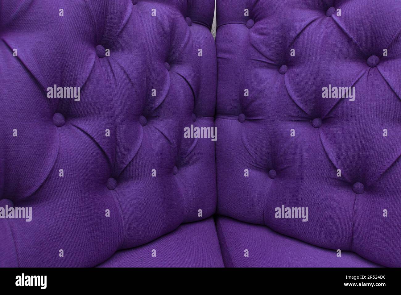 Purple leather upholstery sofa corner pattern button design furniture