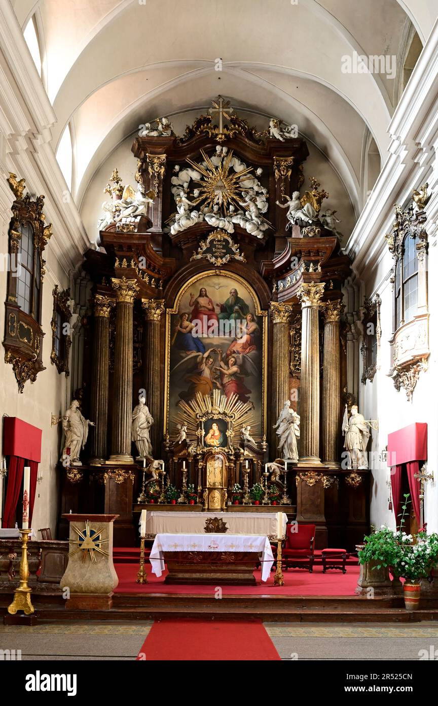Vienna, Austria. Alser Church interior view Stock Photo - Alamy