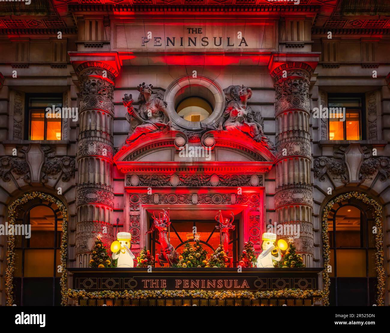 Peninsula Hotel NYC NYC Christmas facade. The elegant Peninsula New