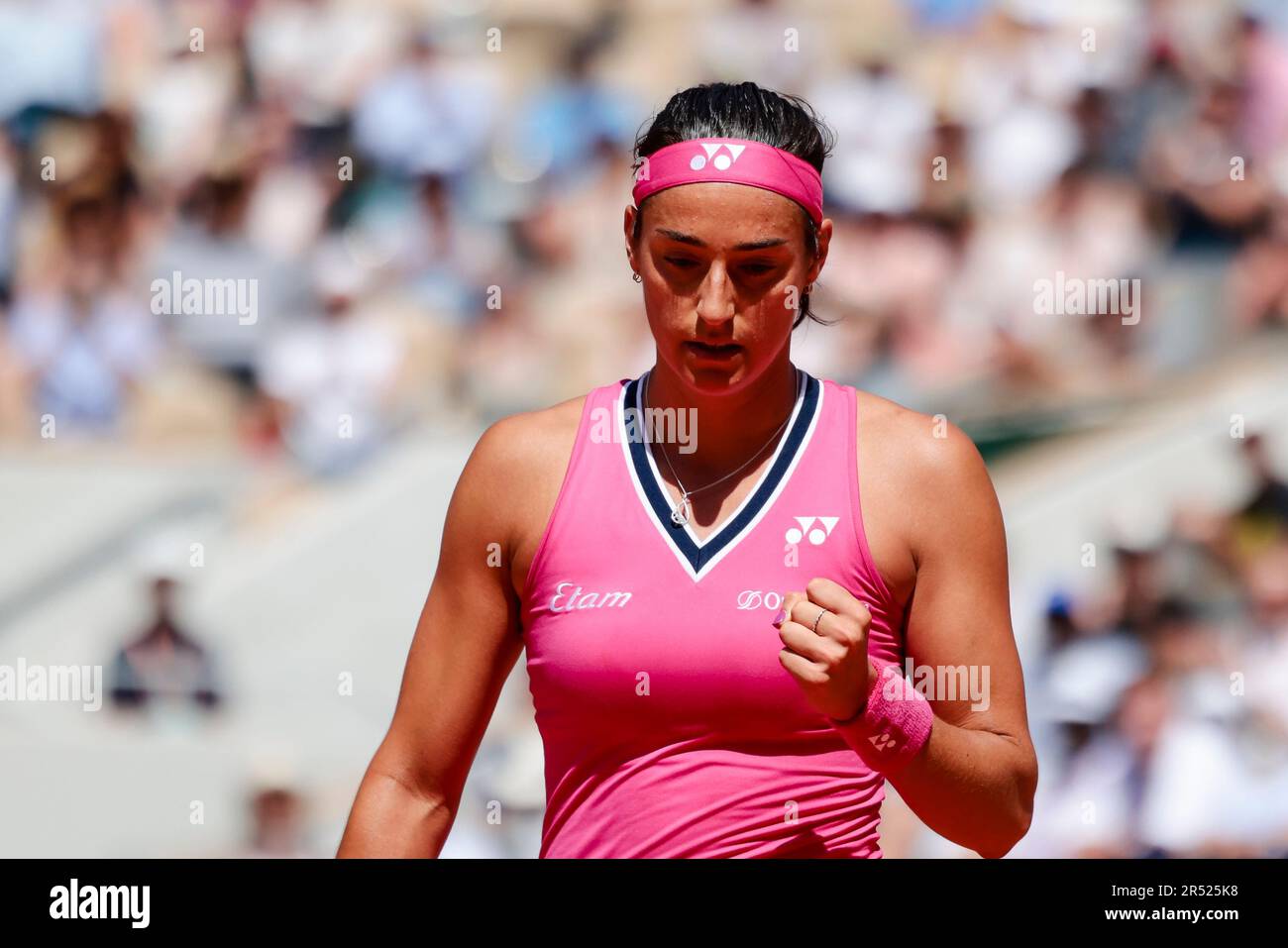 Paris, France. 31st May, 2023. Tennis player Caroline Garcia (France) is in action at the 2023 French Open Grand Slam tennis tournament in Roland Garros, Paris, France. Frank Molter/Alamy Live news Stock Photo
