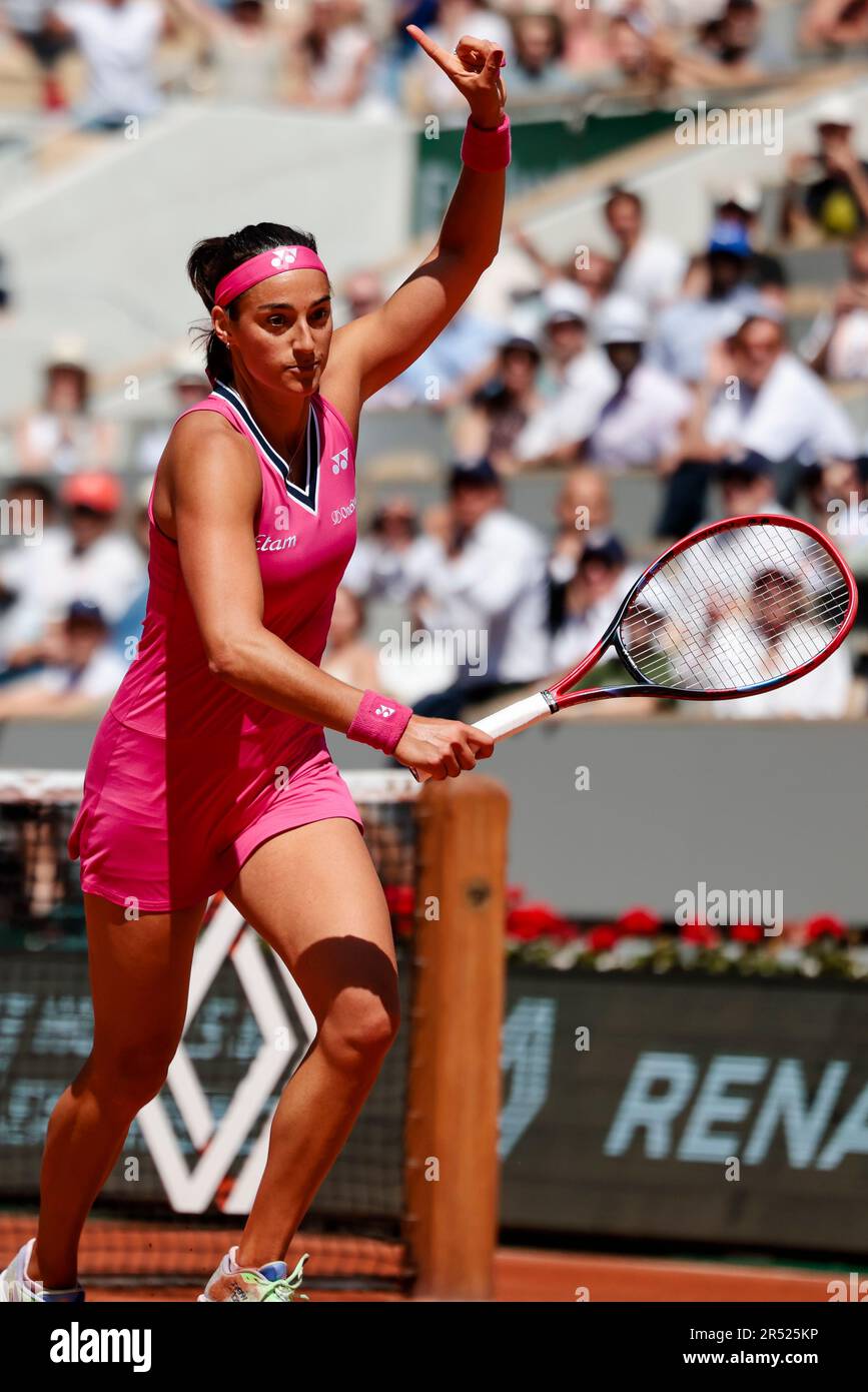 Paris, France. 31st May, 2023. Tennis player Caroline Garcia (France) is in action at the 2023 French Open Grand Slam tennis tournament in Roland Garros, Paris, France. Frank Molter/Alamy Live news Stock Photo