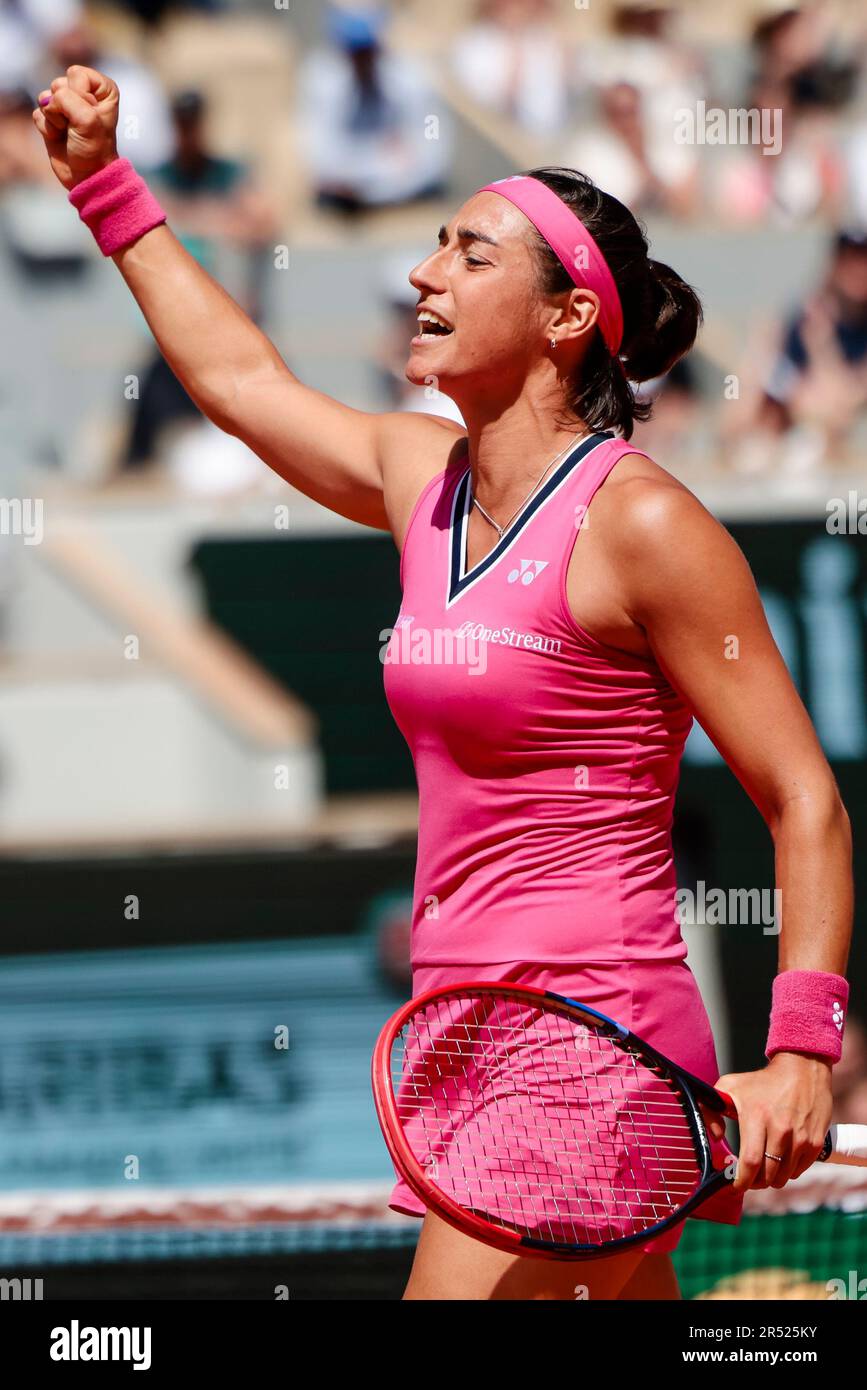 Paris, France. 31st May, 2023. Tennis player Caroline Garcia (France) is in action at the 2023 French Open Grand Slam tennis tournament in Roland Garros, Paris, France. Frank Molter/Alamy Live news Stock Photo