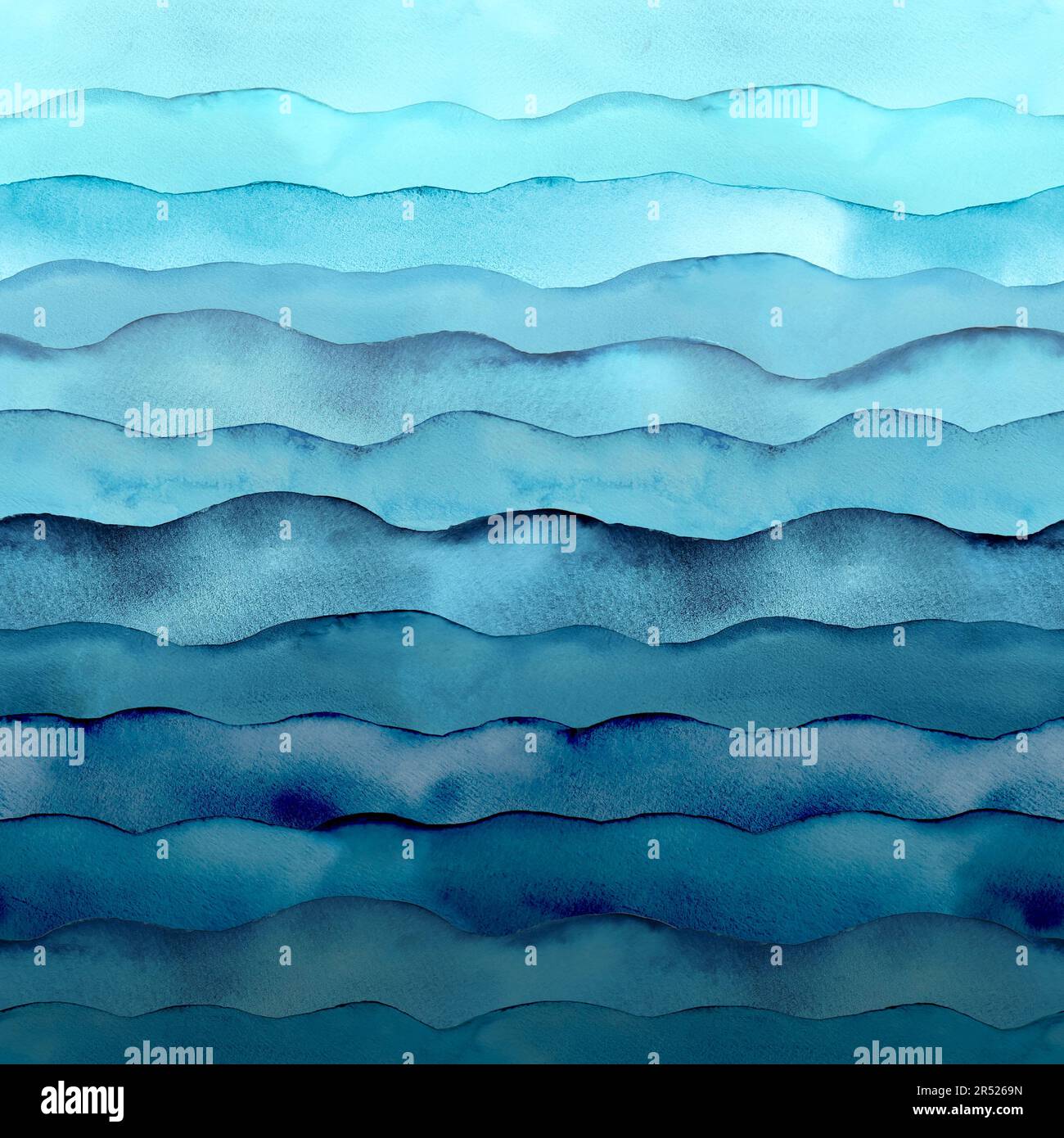 Abstract watercolor sea ocean blue teal turquoise navy indigo colored ...