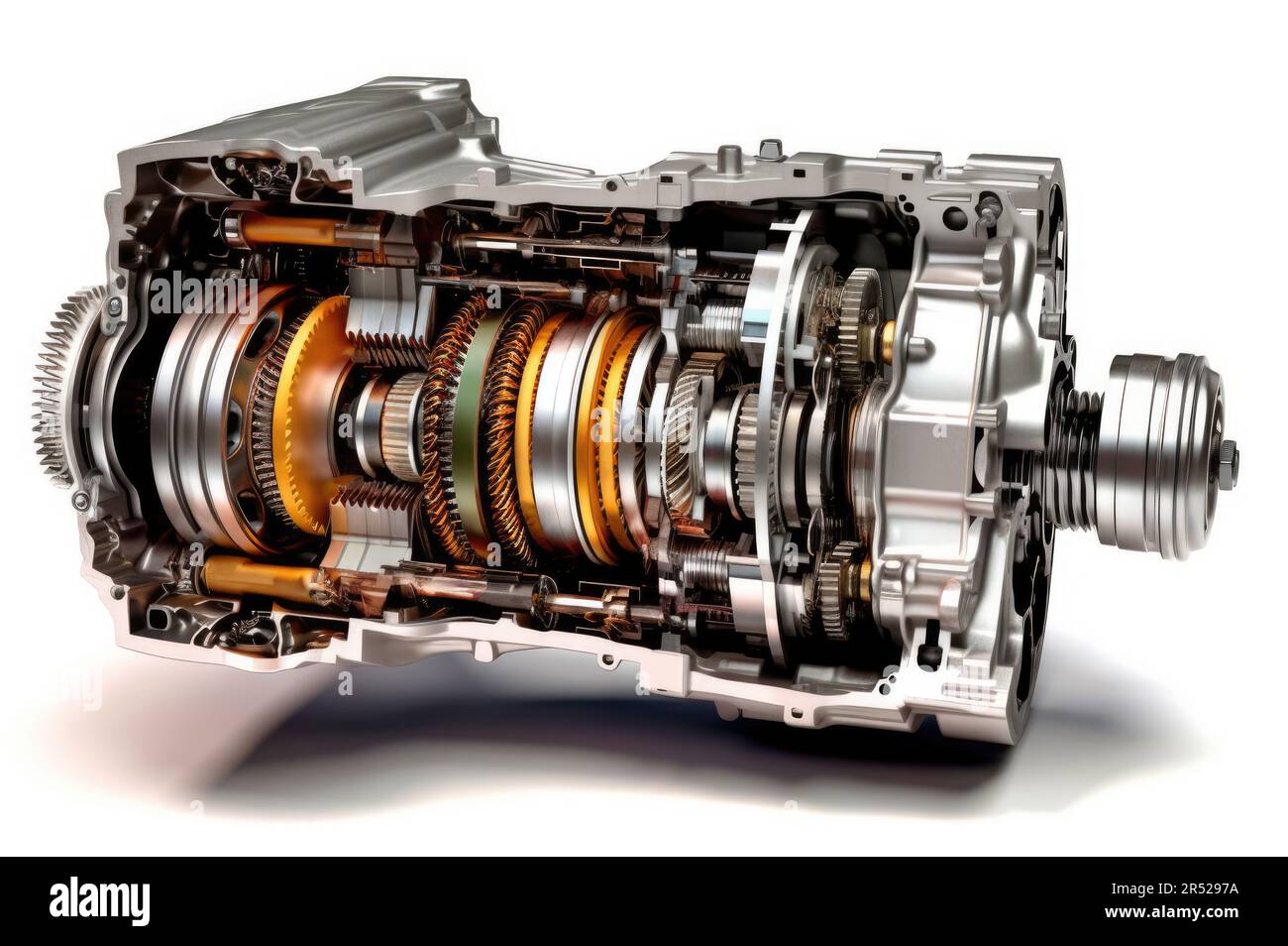 Automatic car transmission on a white background Stock Photo Alamy