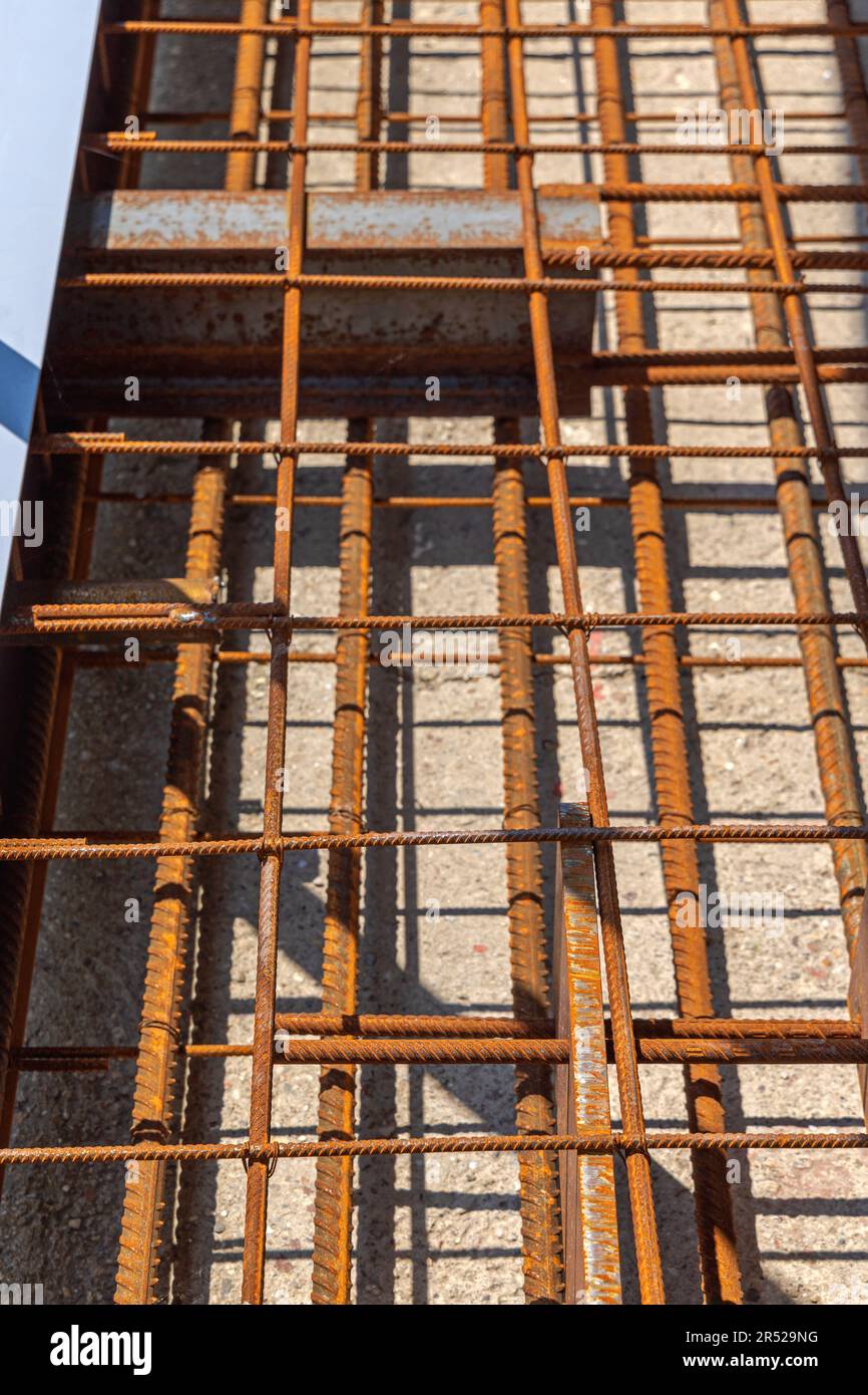 Rebar Reinforced Grid Floor Concrete Building Structure Construction