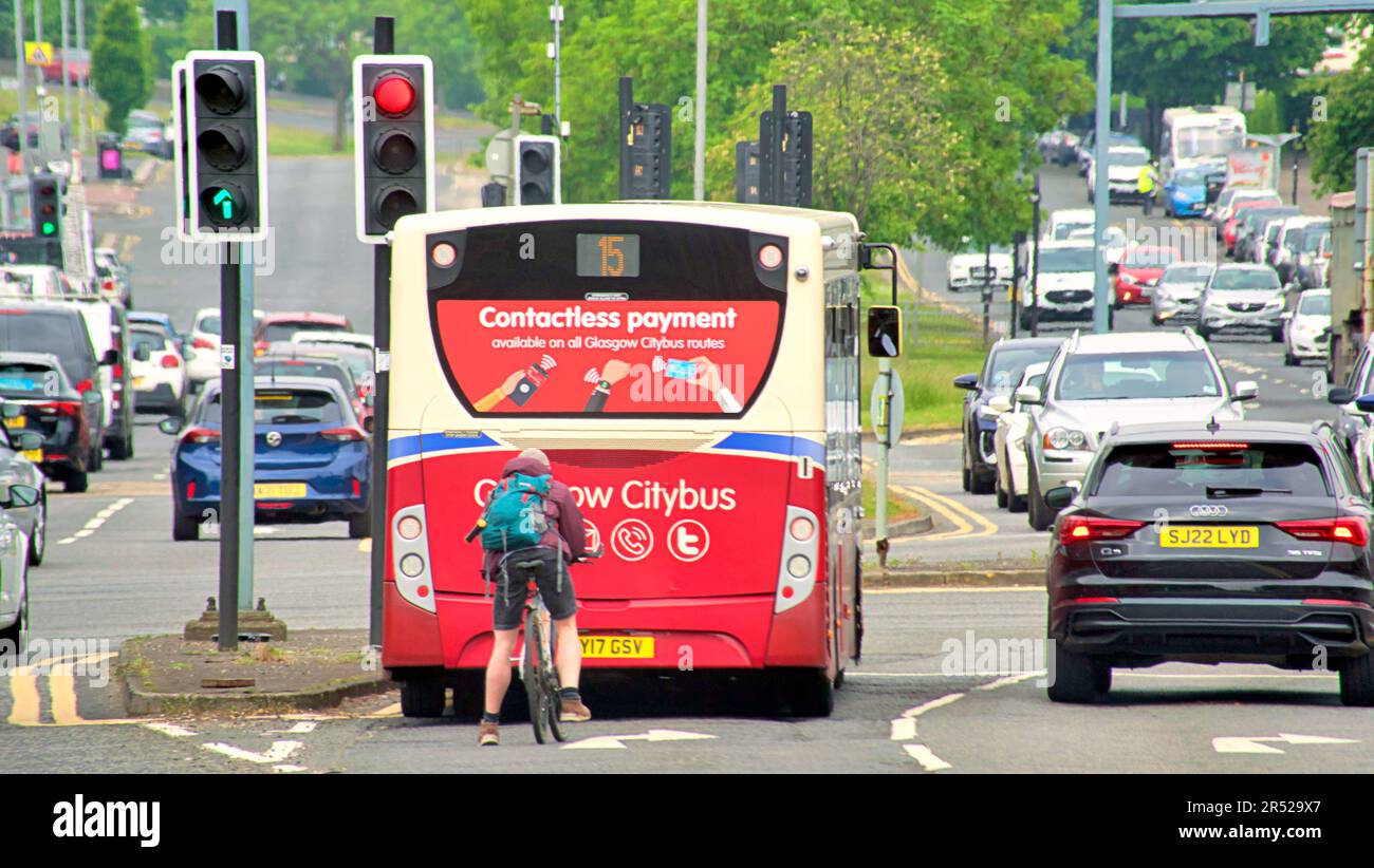 Glasgow, Scotland, UK 31st May, 2023.LEZ comes into force tomorrow sees a city wide advertising campaign . Credit Gerard Ferry/Alamy Live News Stock Photo