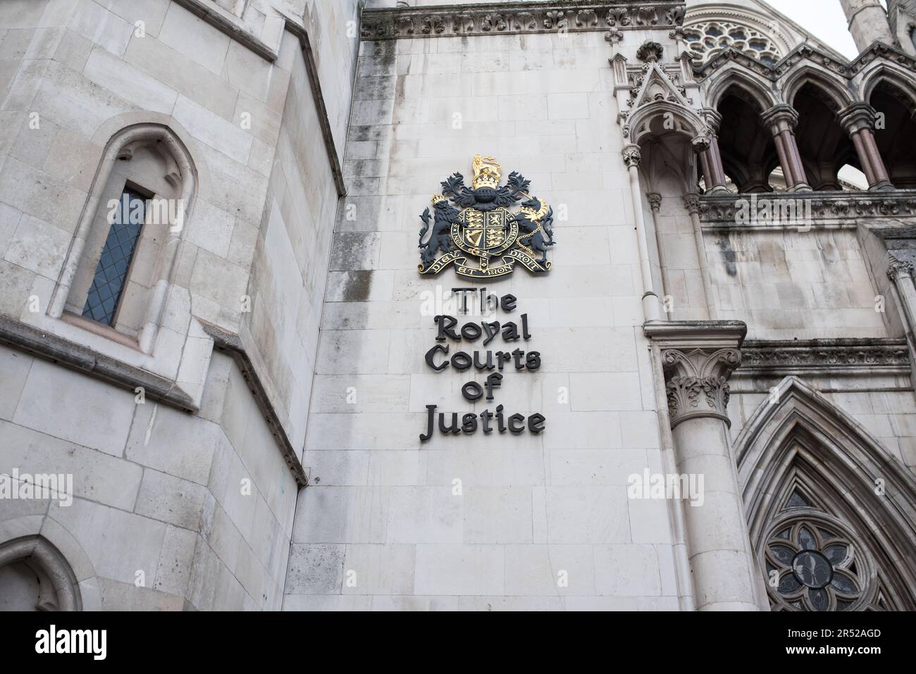 The Royal Court of Justice in London. Stock Photo