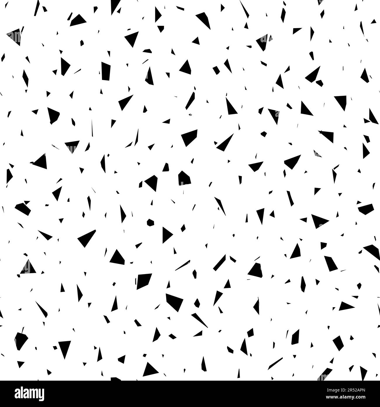 Vector Seamless Particles Pattern on White Background. Big Explode Flash, Cartoon Explosion, Star Burst. Stock Vector