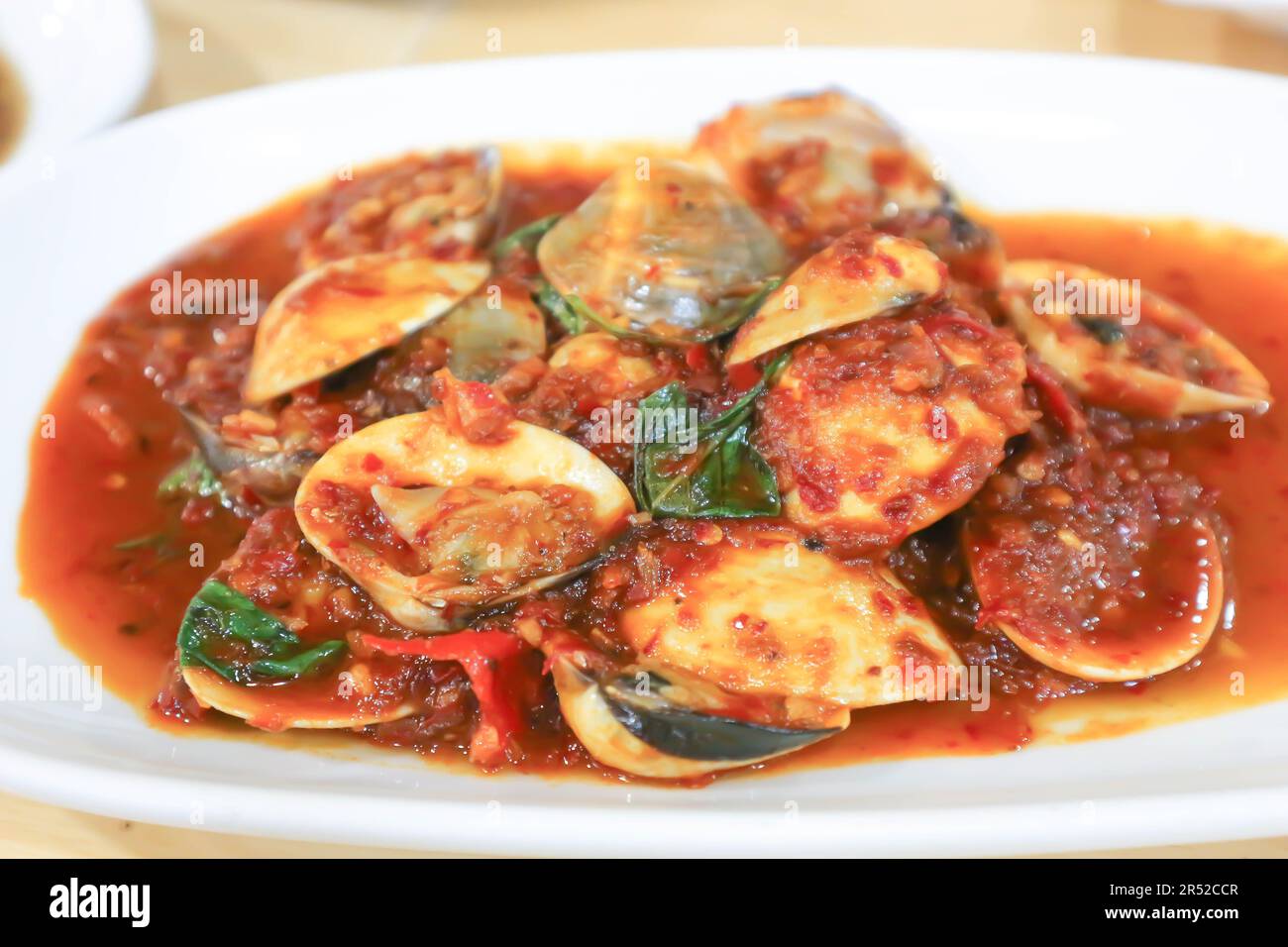 Red thai curry paste and chili pepper in shell hi-res stock photography ...