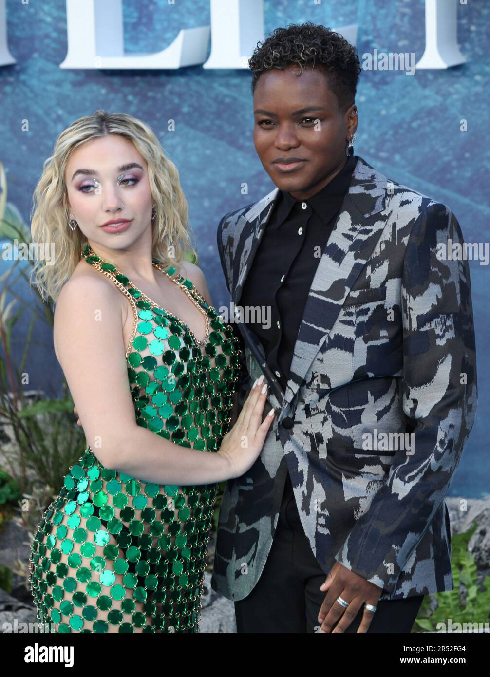 London, UK. Ella Baig and Nicola Adams at The Little Mermaid UK