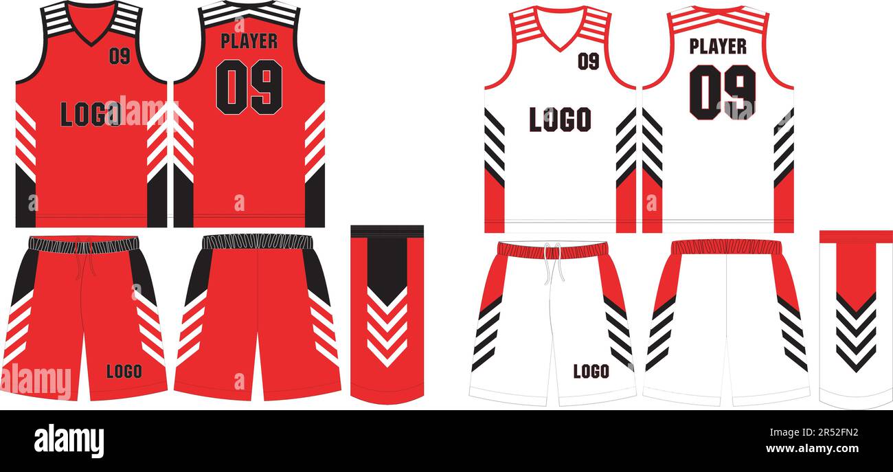 Basketball Uniform, Shorts, Template for Basketball Club. Front and