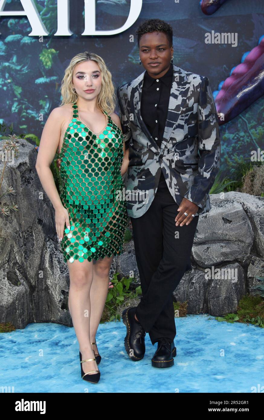 London, UK. Ella Baig and Nicola Adams at The Little Mermaid UK