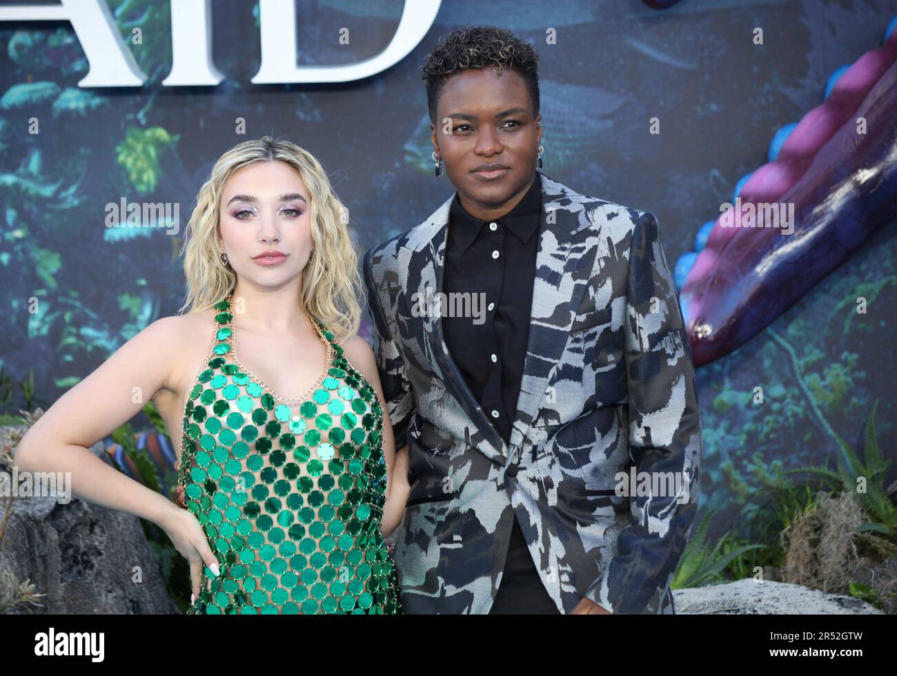 London, UK. Ella Baig and Nicola Adams at The Little Mermaid UK