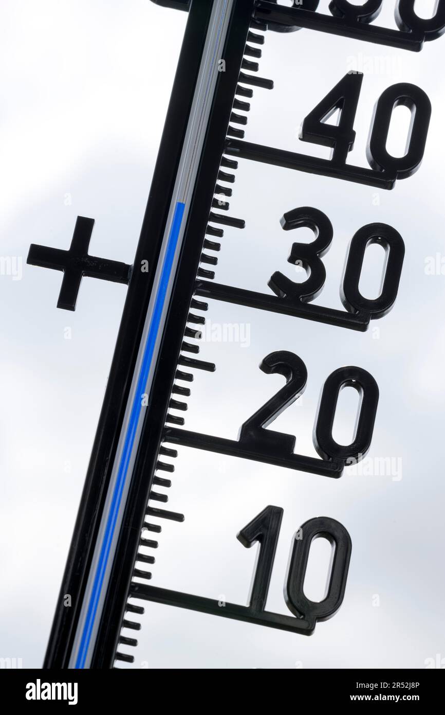 Symbolic image, global warming, heat wave, thermometer, 36 degrees