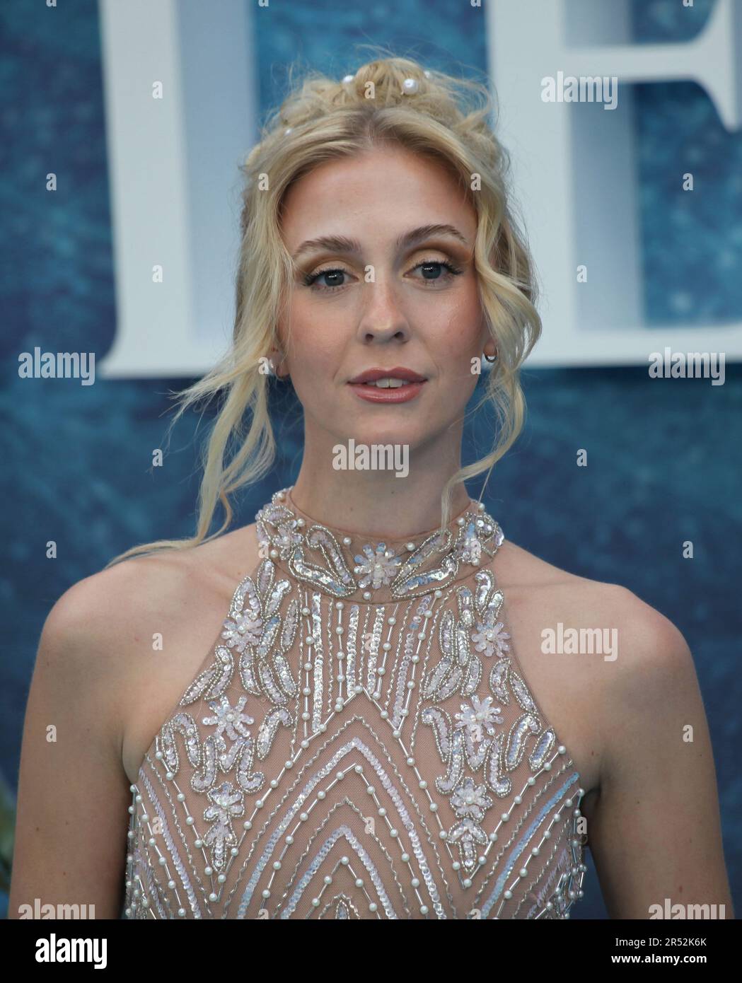 London, UK. Em Wallbank at The Little Mermaid UK Premiere. Odeon Luxe, Leicester Square. 15th