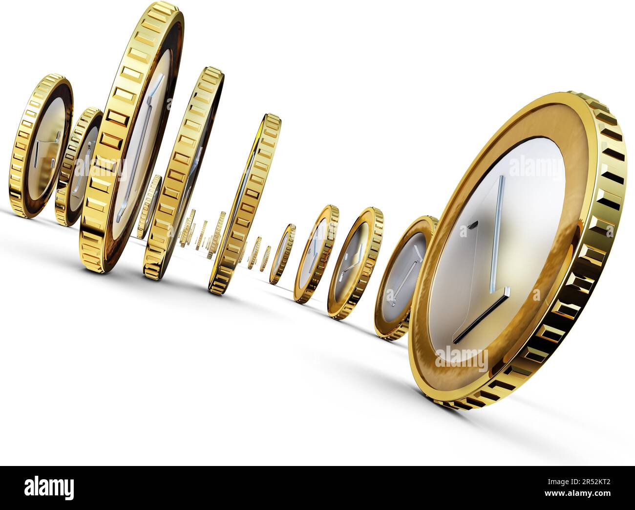 high resolution rendering of rolling coins Stock Photo Alamy