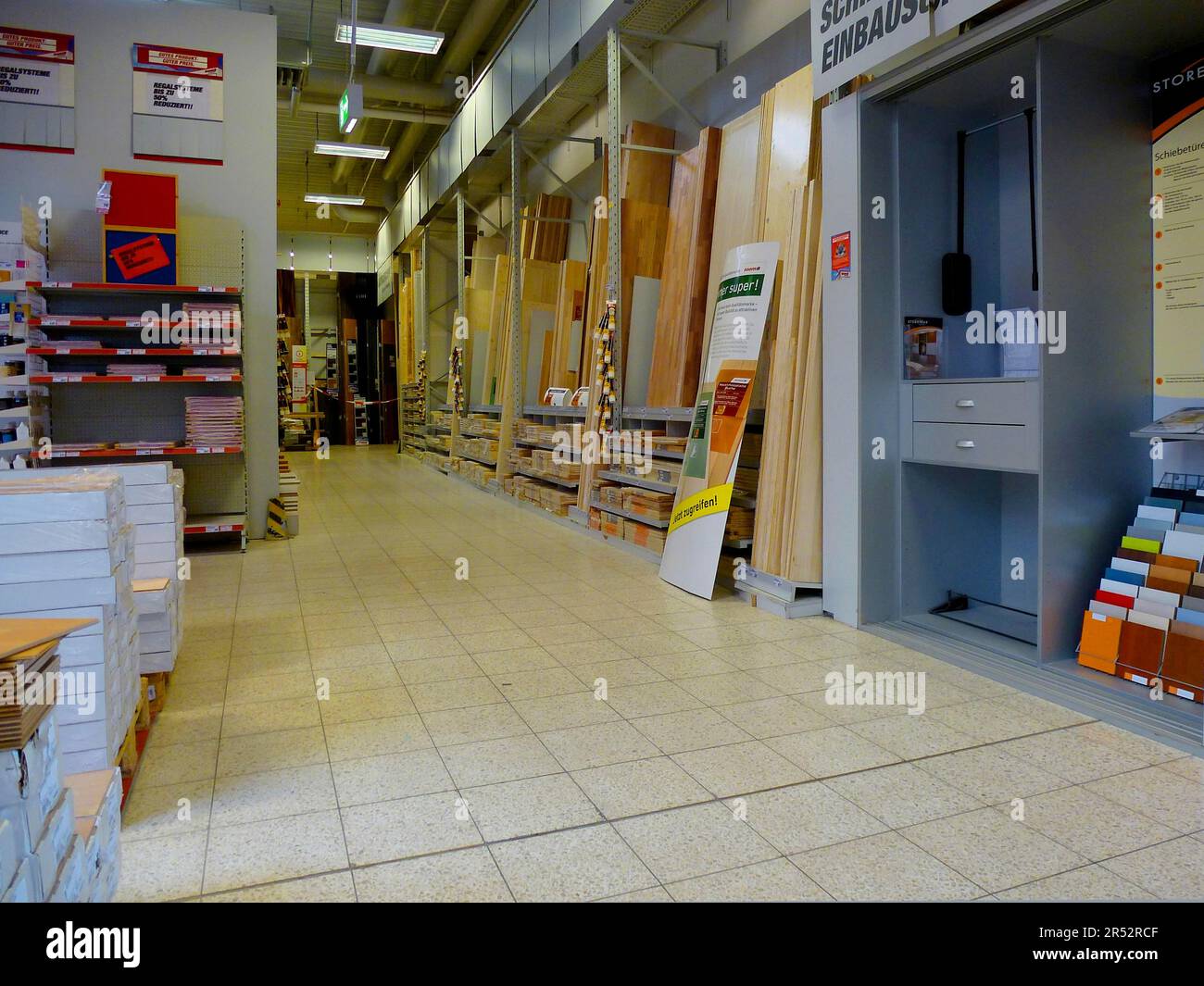 DIY store, wood department Stock Photo Alamy