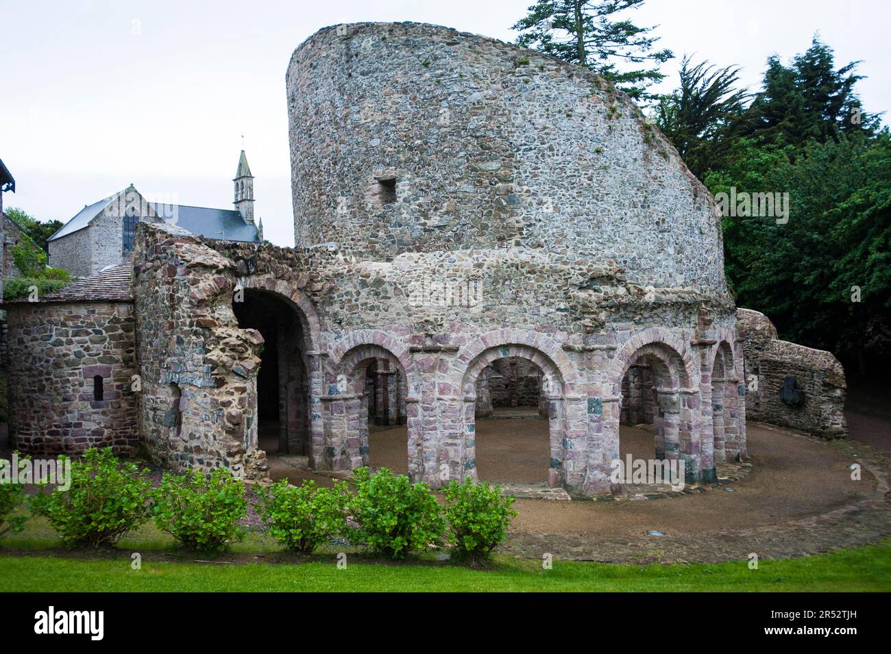 Temple Lanleff, Paimpol, Brittany, France Stock Photo