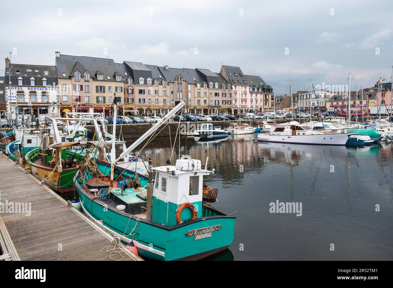 Port, Paimpol, Brittany, France Stock Photo