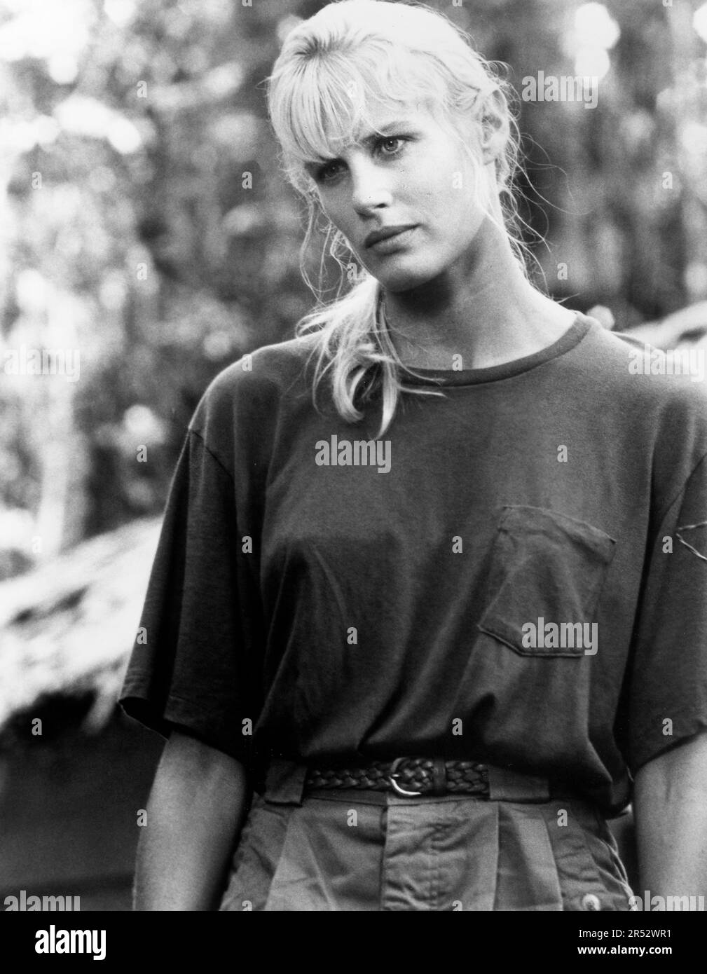 Daryl Hannah, onset of the Film, "At Play In The Fields Of The Lord", photo by Phil Bray for