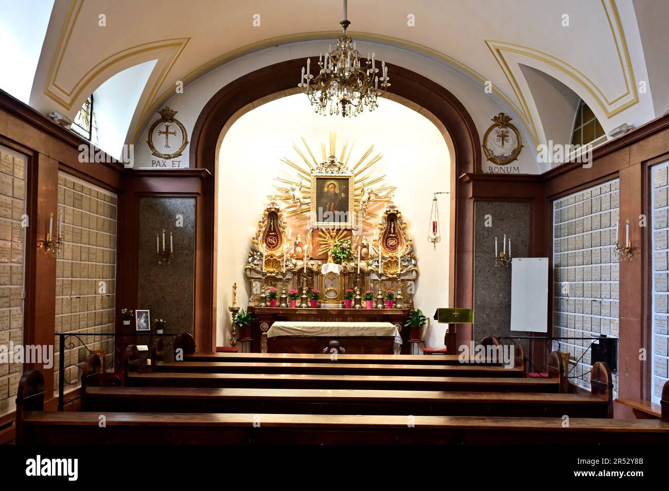 Vienna, Austria. Minorite Monastery Vienna.The Antonius chapel in the Minorite monastery Stock Photo