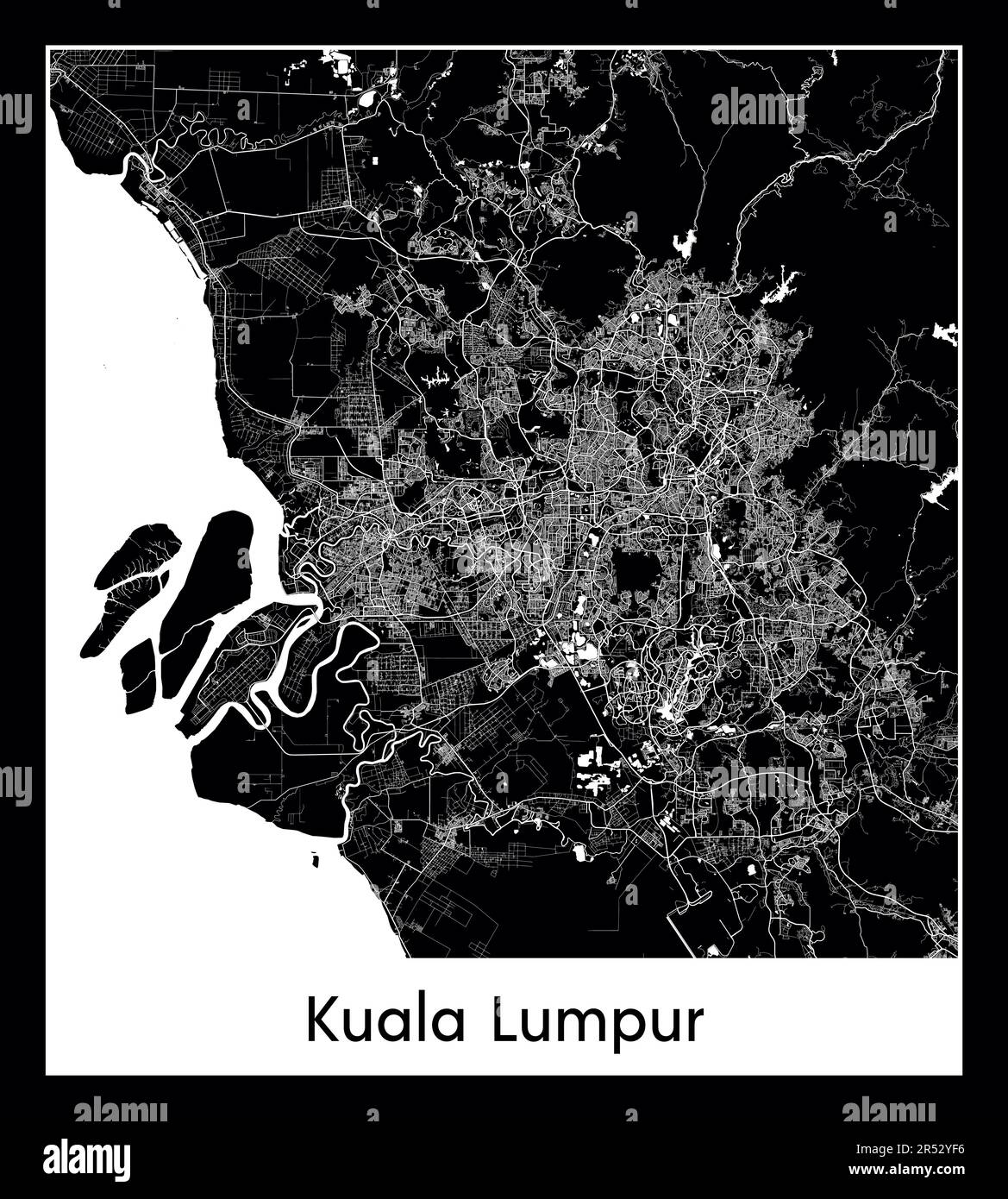 Map of kuala lumpur Stock Vector Images Alamy