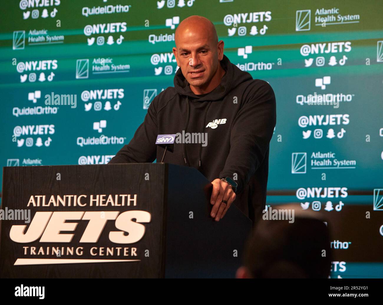 May 31, 2023, Florham Park, New Jersey, USA New York Jets head coach