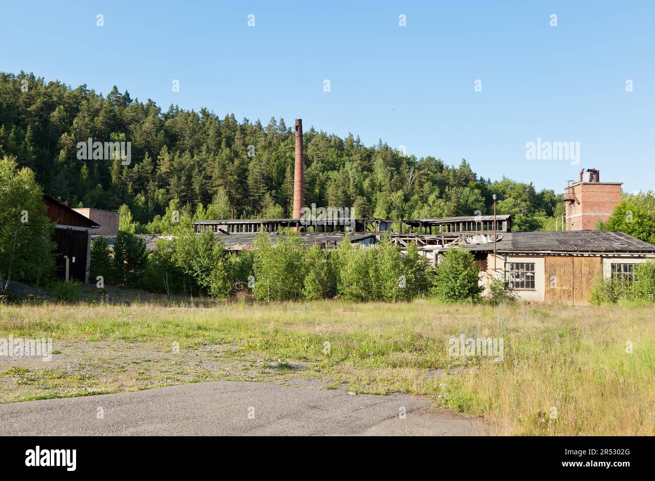 Industrial ruins in Silberhuette harz Stock Photo