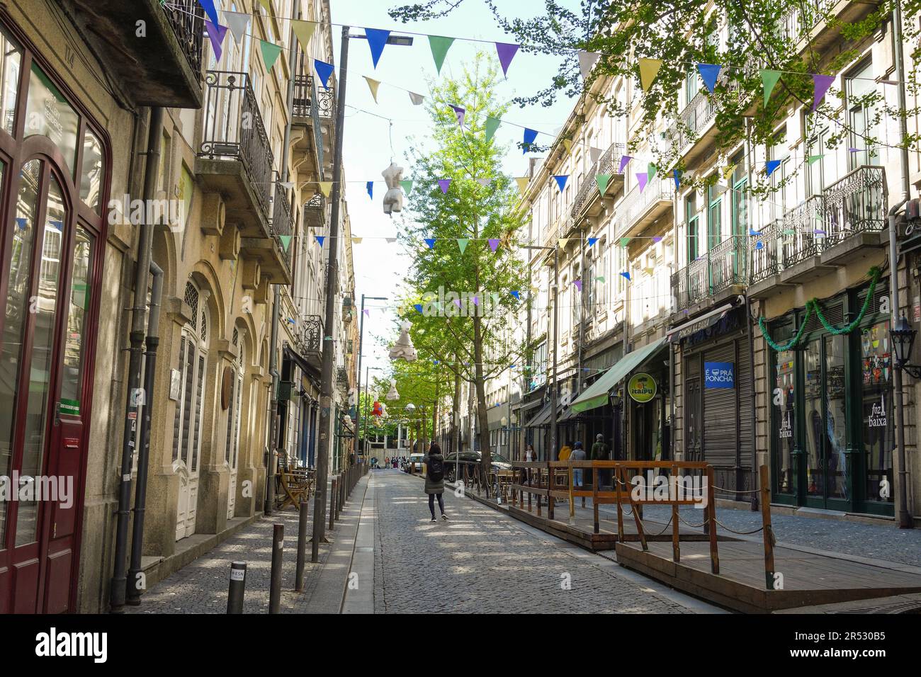 Typical streets of Porto Stock Photo