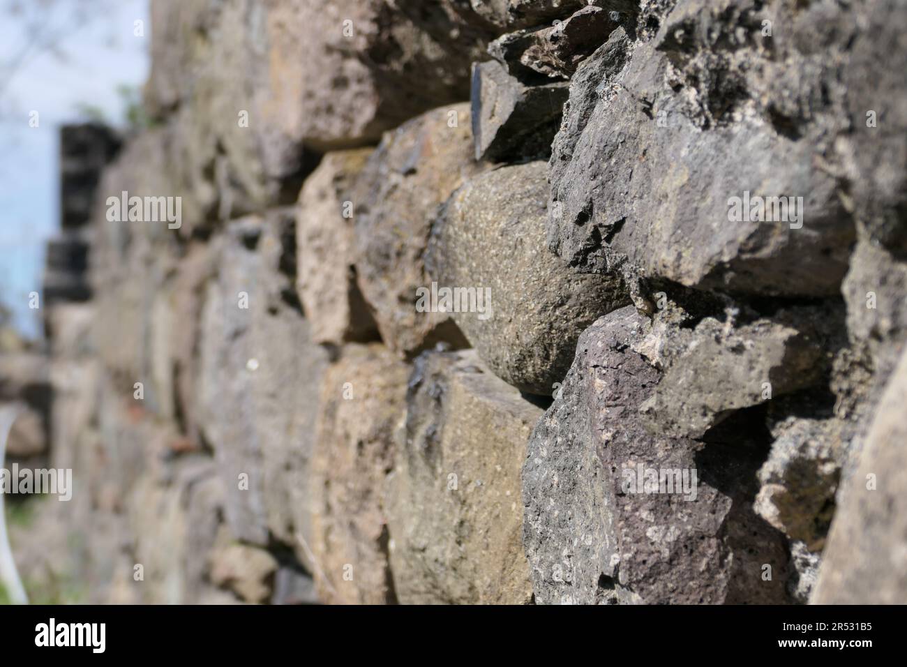 stone wall of the old fortress Stock Photo - Alamy