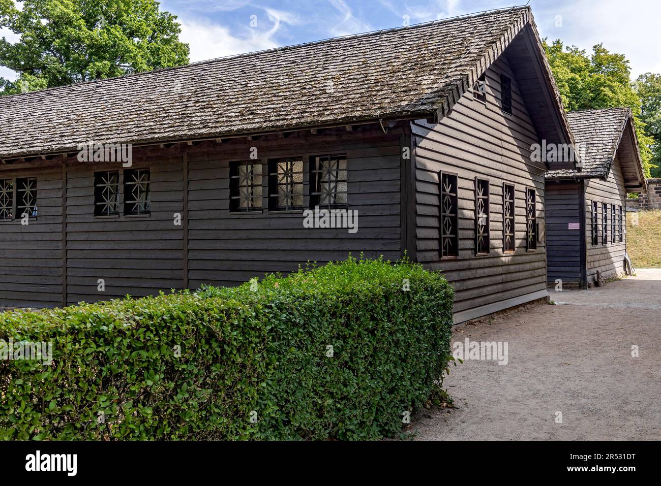 Wooden barracks of the legionaries Centuriae, soldiers' quarters, Roman