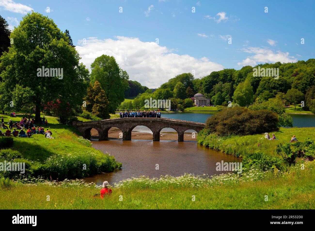 Park, Stourhead Garden, Somerset, England, United Kingdom Stock Photo