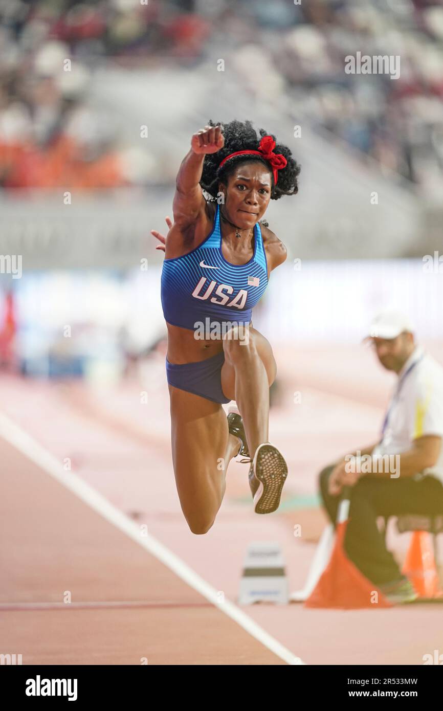 Tori FRANKLIN in the triple jump at the Doha 2019 World Athletics
