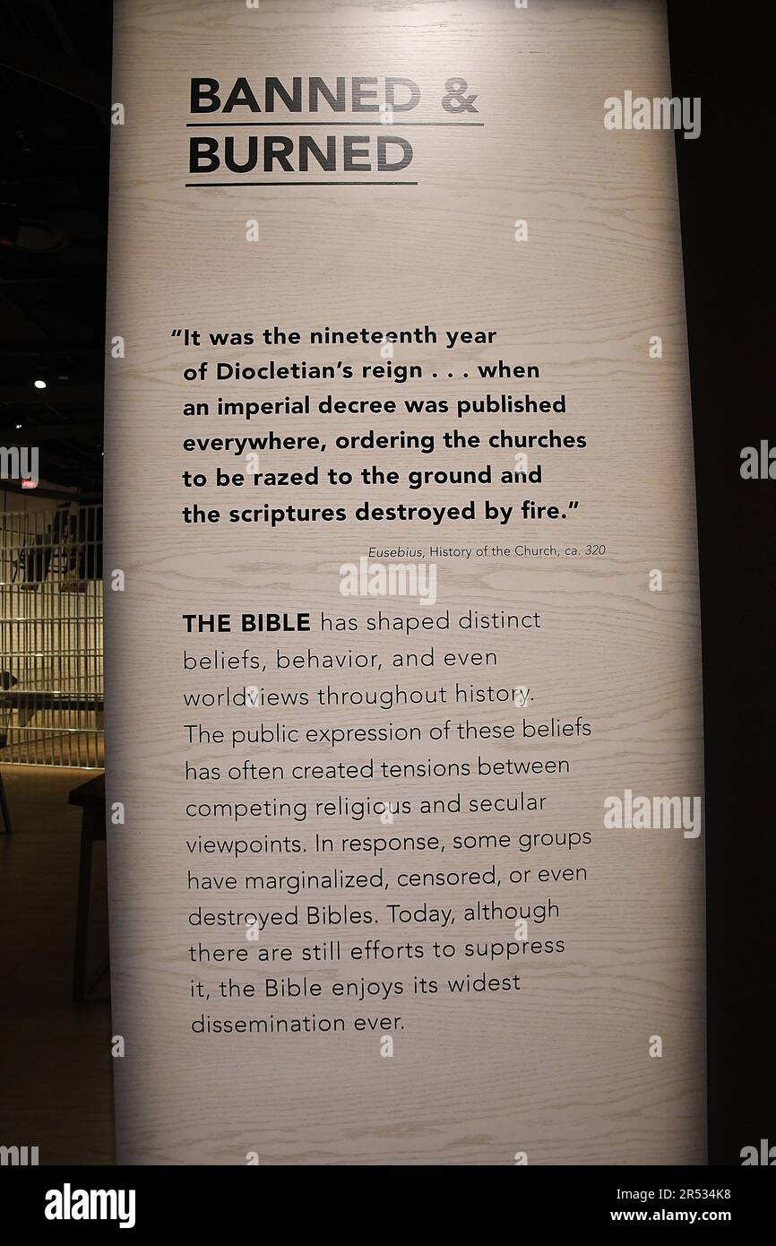 WASHINGTON D C/District of Columbia/USA./ 12..May. 2019/Vistors at Museum of bible located on 400 4th st.  sw wsington DC grand opening on 2017 history of christians  and history of Jesus of Nazarat and much more christians faith and undersanding.    (Photo..Francis  Dean / Deanpictures. Stock Photo