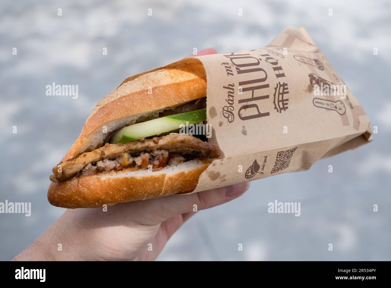 Bánh mì from Bánh Mì Phượng, Hoi An, Vietnam Stock Photo