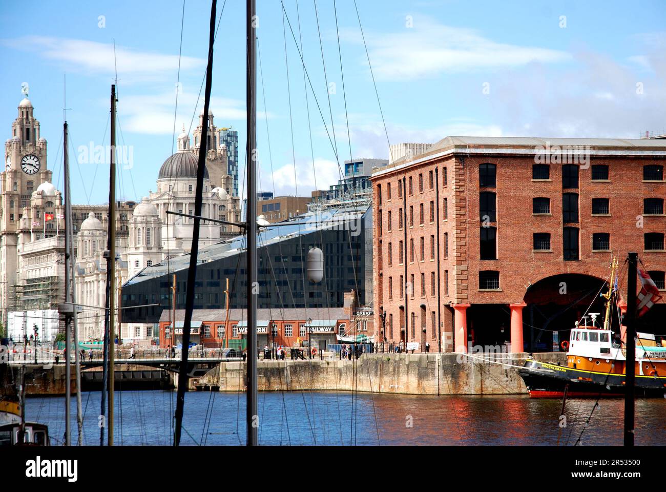 Royal Albert Docks, Liverpool, England U.K. Stock Photo