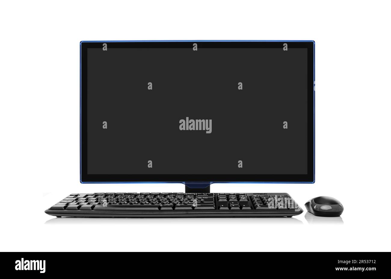 Desktop Computer isolated on white background Stock Photo - Alamy