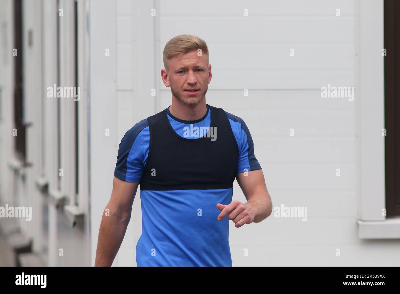 Saint Petersburg, Russia. 31st May, 2023. Dmitri Chistyakov of Zenit Football Club seen during the training session at Gazprom Training Centre before the match of the 30th round of the Russian Premier League, Zenit Saint Petersburg - Fakel Voronezh. Credit: SOPA Images Limited/Alamy Live News Stock Photo