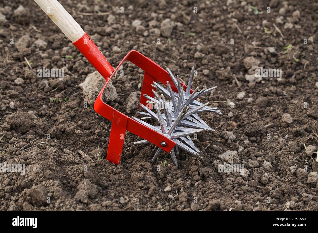 Cultivator effective manual tool for tillage Stock Photo Alamy