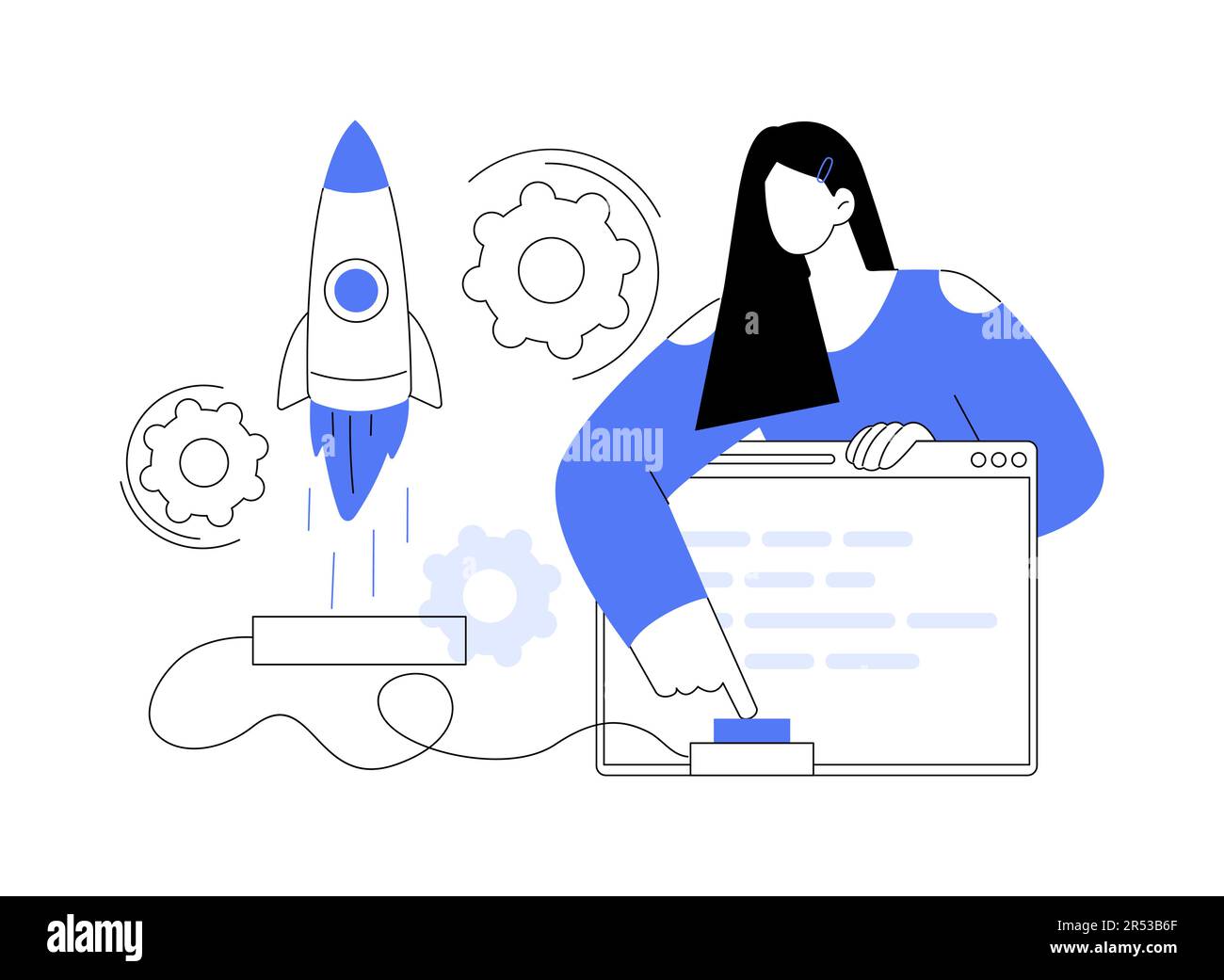 StartUp abstract concept vector illustration Stock Vector Image & Art ...