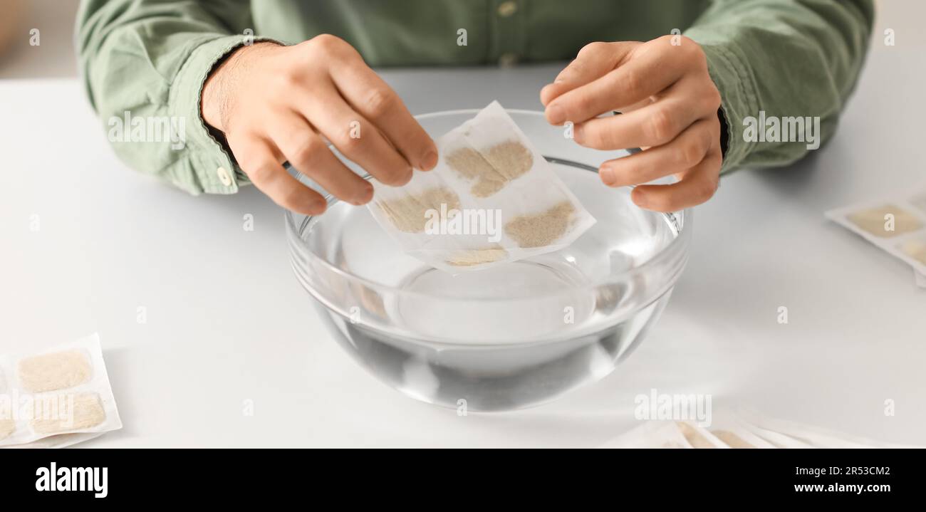 Apply heat patch hi-res stock photography and images - Alamy