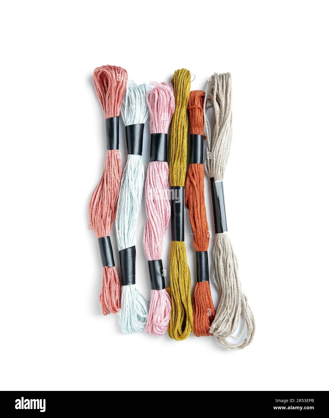 Different moulin threads isolated on white background Stock Photo - Alamy