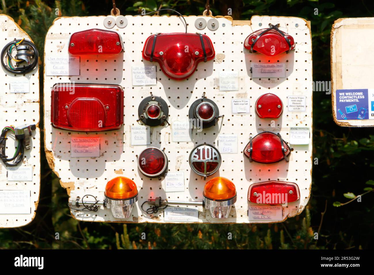 vintage car rear plastic lights lenses and electrical parts for sale