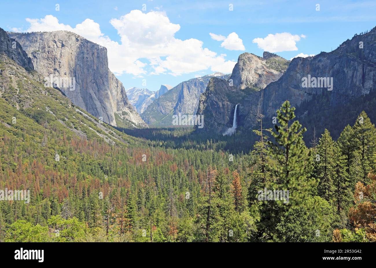 Tunnel view at Yosemite Valley - Yosemite NP, California Stock Photo