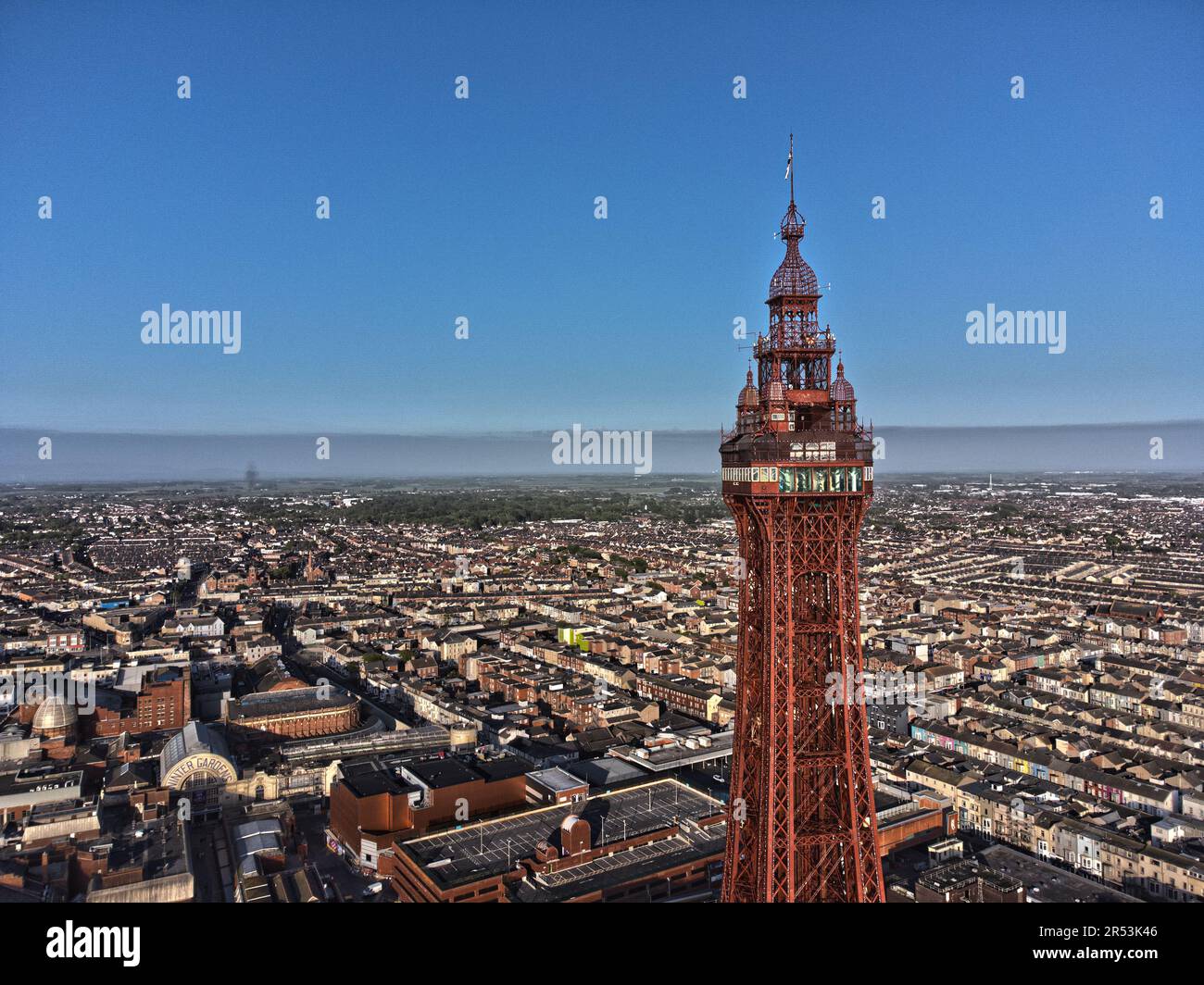 Blackpool Tower at Sunset Stock Photo