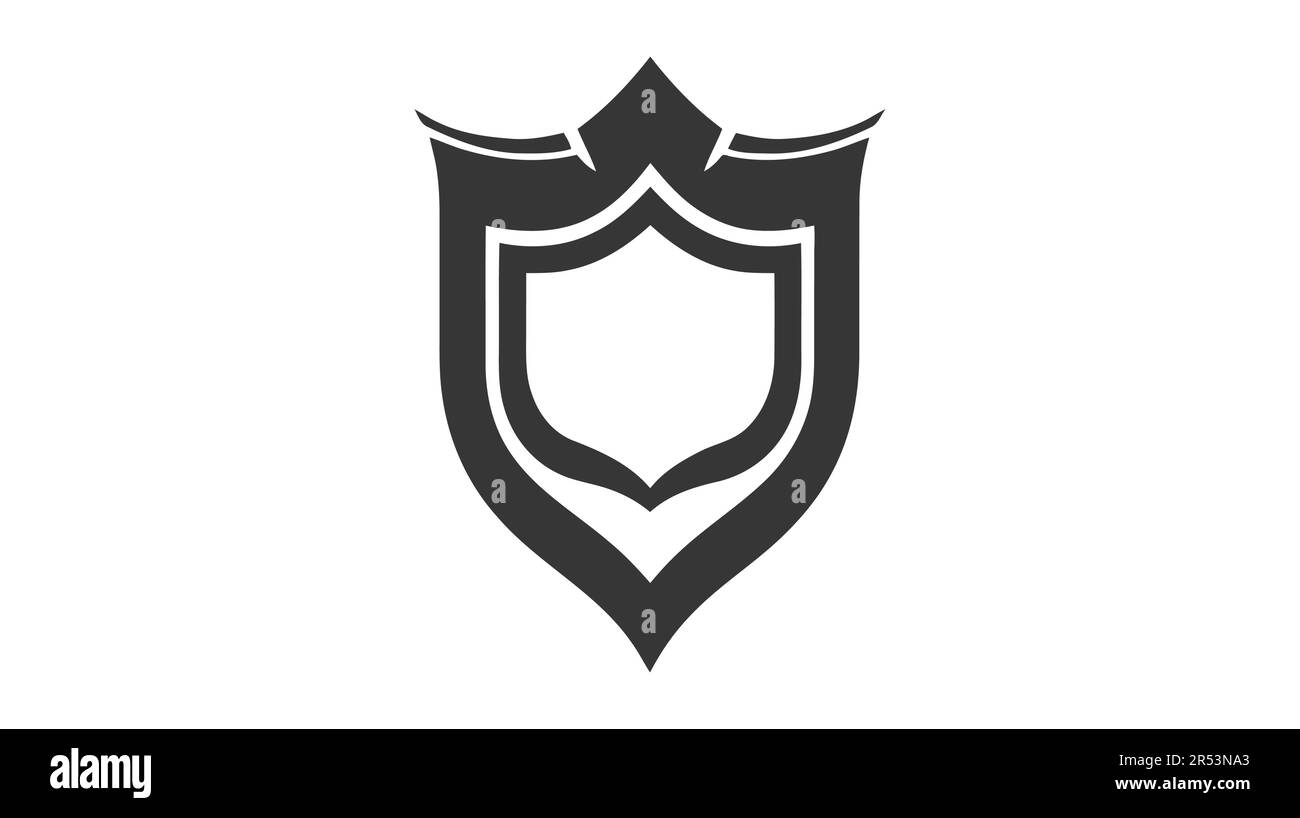 Shield Icon in trendy flat style isolated on grey background. Vector ...
