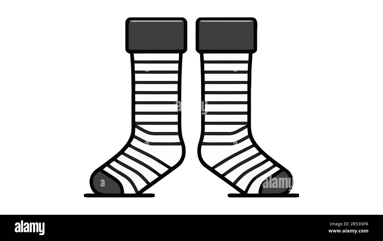 Socks outline icon, vector logo. Illustration isolated on white ...