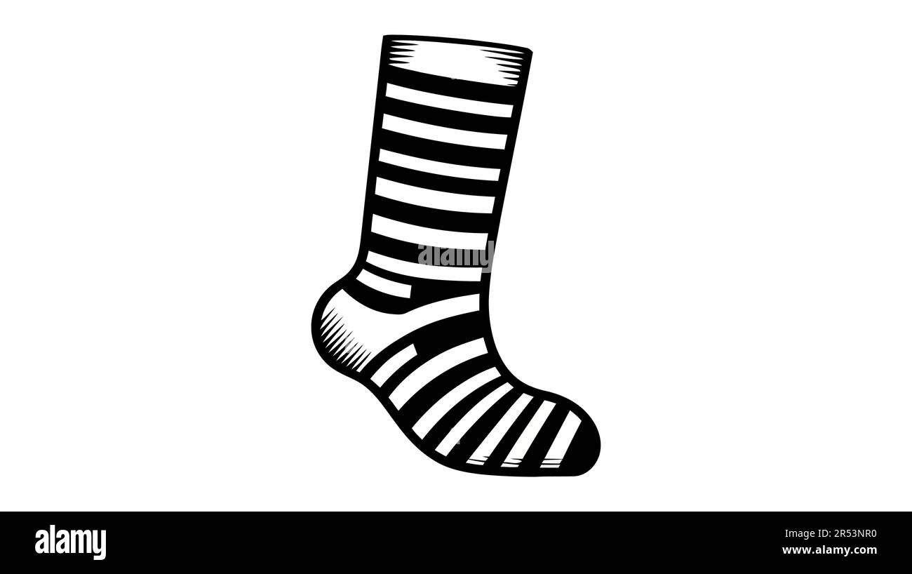 Socks outline icon, vector logo. Illustration isolated on white ...