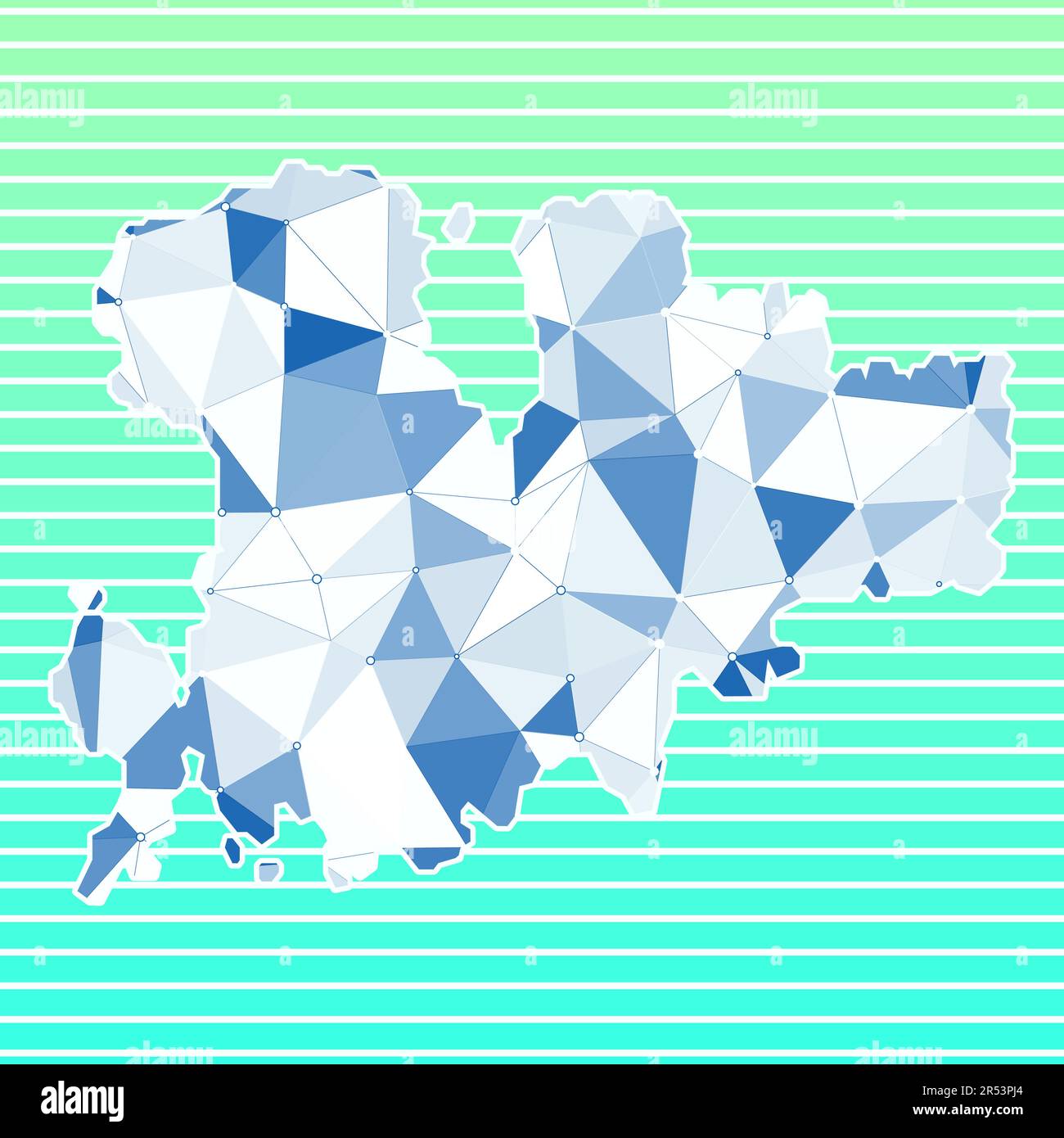 Mykonos vector illustration. Mykonos design on gradient stripes